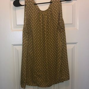 Yellow and pink sleeveless shirt